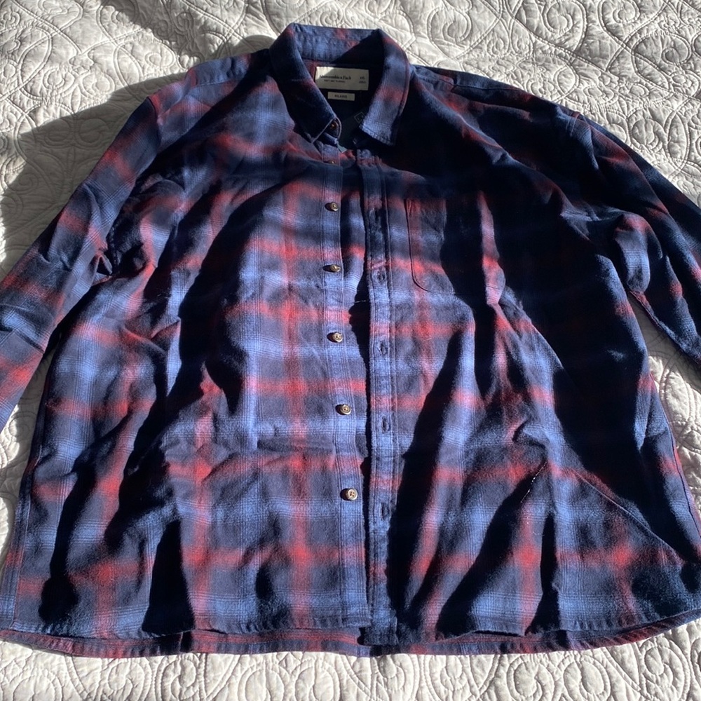 Men’s Abercrombie & Fitch 90s relaxed flannel shirt